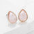 Minimalist Crystal Inlay Stud Earrings