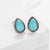 Minimalist Crystal Inlay Stud Earrings