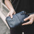 Minimalist Slim Vegan Leather Wallets With Zipper Long Clutch Purse