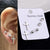 Minimalist Stainless Steel Stud Earrings Set
