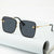 Modern Fashion Oversized Rimless Square Bee Gradient Sunglasses