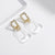 Modern Fashion Transparent Acrylic Geometric Statement Earrings