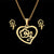 Mother's Love Pendant Necklace and Earrings Set