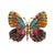 Multi-Color Rhinestone Bejeweled Radiant Butterfly Brooch Pins