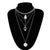 Multi Layer Chain and Lock Fashion Necklace