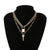 Multi Layer Chain and Lock Fashion Necklace