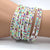 Multi-Layer Colored Rhinestone Beads Wrap Bracelets