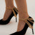 Multi-Layered Link Chain Tassel High Heel Anklets