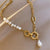 Multi-Style Luxurious Pearl Accented Chain with Heart Pendant Necklaces
