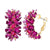 Multi-color Chic Metal Flower Hoop Fashion Earrings