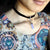 Multi-color Clear Glass Rhinestone Charm Choker Necklaces
