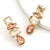 Multi-color Elegant Rhinestone Waterdrop Dangle Earrings