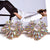 Multi-color Rhinestone Bejeweled Statement Drop Earrings