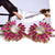 Multi-color Rhinestone Bejeweled Statement Drop Earrings
