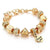 Multi-color Rhinestone Studded Love Heart Charm Luxury Bracelets