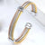 Multi-color Stainless Steel Cable Bangle Cuff Bracelets