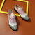 Multi-color Vegan Leather Lace-Up Wingtip Oxford Shoes