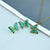 Multi-color Zircon Butterfly Earrings and Necklace Jewelry Set
