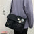 Multi-functional Canvas Crossbody Messenger Bags with Daisy Flower Badges