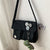 Multi-functional Canvas Crossbody Messenger Bags with Daisy Flower Badges