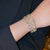 Multi-layer Rhinestones and Pearls Bejeweled Cuff Bangle Bracelets