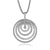 Multi-layered Rhinestone Round Hoop Pendant Statement Necklace