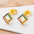 Multi-style Cute Rainbow Zircon Heart Stud Earrings