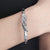 Multi-style Rhinestone Adorned Love Heart Bangle Bracelets