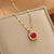 Multi-style Zircon Bejeweled Pendant Necklaces