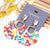 Multicolor Bohemian Fashion Statement Dangle Drop Acrylic Earrings