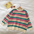 Multicolor Fashion Striped Knitted Pullover Sweaters