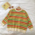 Multicolor Fashion Striped Knitted Pullover Sweaters