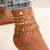 Multilayer Beaded Chain Anklet Bracelets