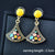 Multiple Style Colorful Asymmetrical Enamel Drop Earrings Collection