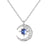 Mystical Rhinestone Moon and Star Charm Necklaces