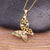Fluttering Colorful Rhinestone Encrusted Butterfly Pendant Necklaces