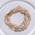 Natural Freshwater Twisted Pearl Accent Bracelets