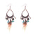 Natural Long Feather Dream Catcher Bohemian Earrings