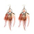 Natural Long Feather Dream Catcher Bohemian Earrings