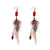 Natural Long Feather Dream Catcher Bohemian Earrings