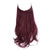 Non-Clip Soft and Wavy Ombre Hair Wig Extensions