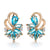 On-Fleek Multi-color Zircon Flower Stud Earrings