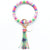 On-Trend Bohemian Tassel Beads Wristlet Charms Keychains