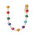 On-trend Pearl and Colorful Rhinestones Hair Clip Chains