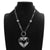 Oversized Love Heart Shape Pendant Long Chain Necklaces