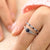 Passionate Rhinestone Adorned Promise Engagement Rings Set