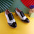 Patchwork Lace-up Multi-color Vegan Leather Thick Heels Oxford Shoes