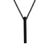 Personalized Engraved Name Long Drop Bar Pendant Necklace