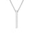 Personalized Engraved Name Long Drop Bar Pendant Necklace