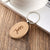 Personalized Engraved Name Maple Wood Keychain